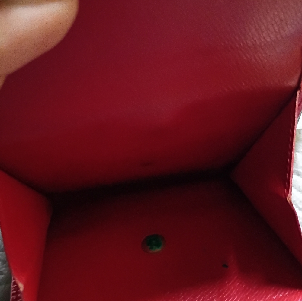 Preloved Louis Vuitton Red Women's Epi Wallet With COA - Picture 9 of 10